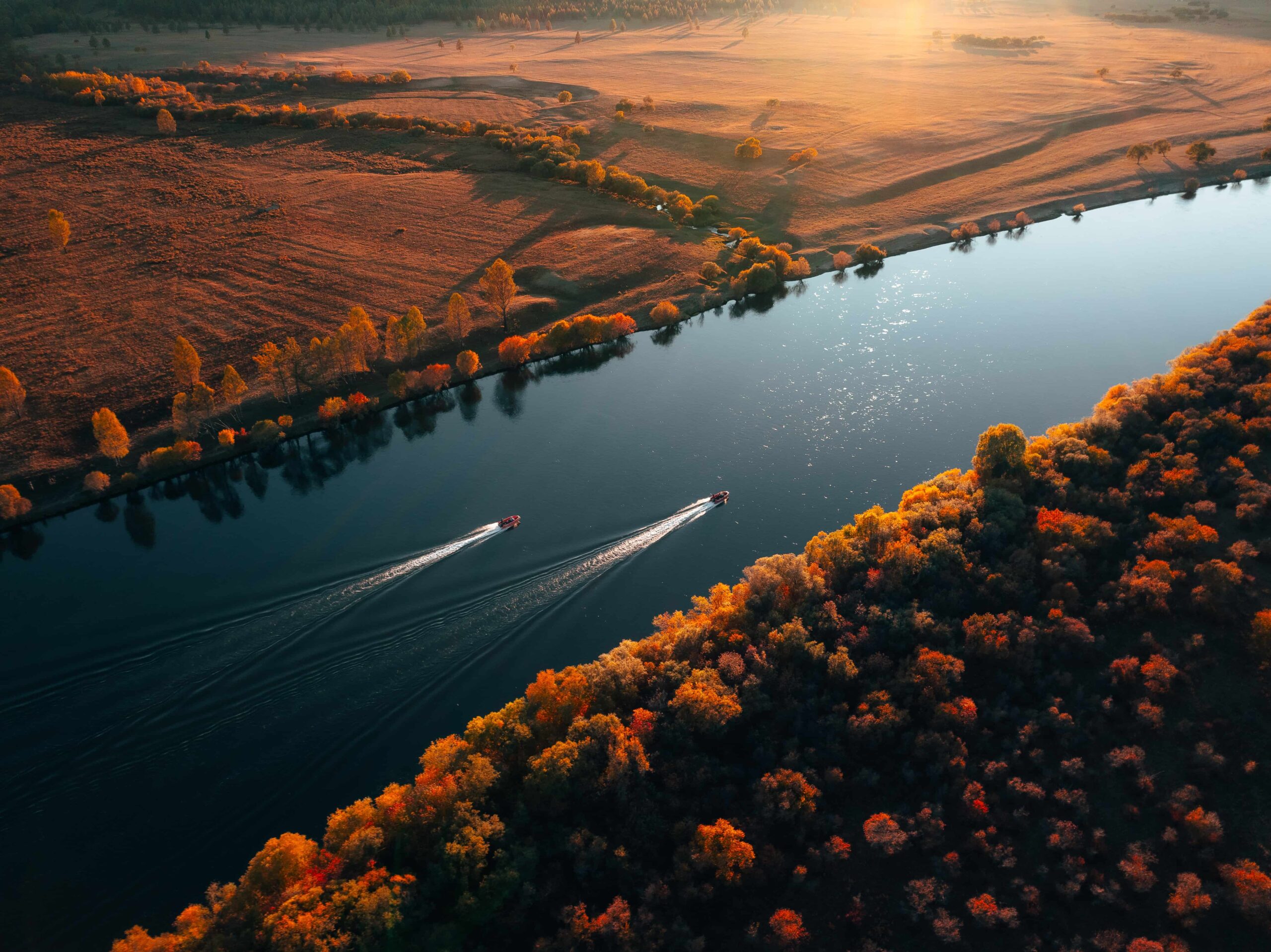 Boat ride and fishing for Taimen in Mongolia