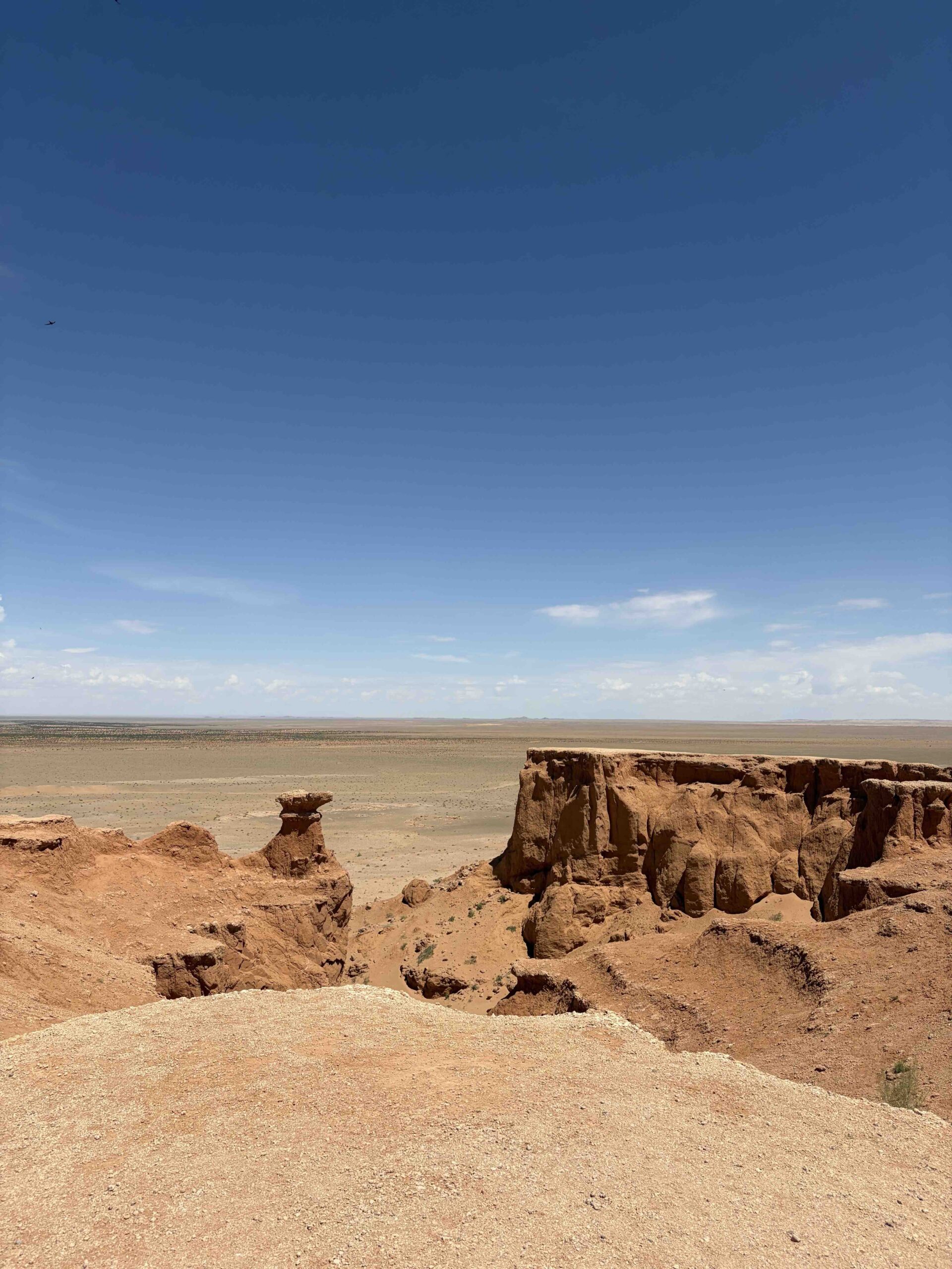 Bayanzac Flaming Cliffs in the Gobi